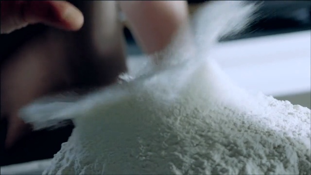 Video Reference: Finger, Hand, Close-up, Powder, Nail, Photography, Ice, Textile