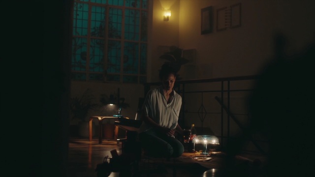 Video Reference: Light, Darkness, Human, Room, Sitting, Photography, Midnight
