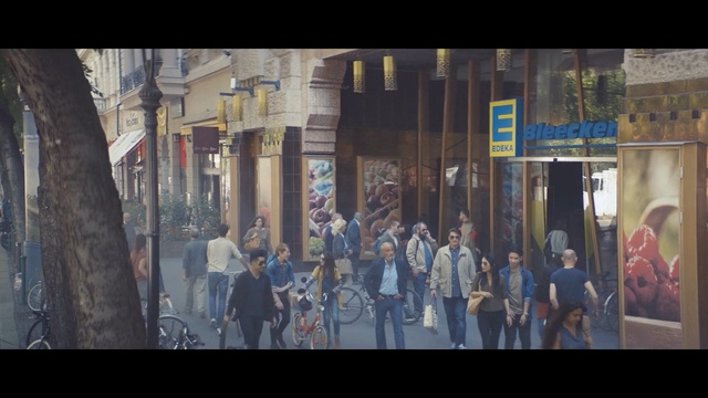 Video Reference: crowd, street, city, screenshot, Person