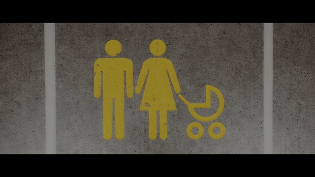 Video Reference: Yellow, Wall, Text, Line, Font, Art, Sign, Illustration, Visual arts, Signage