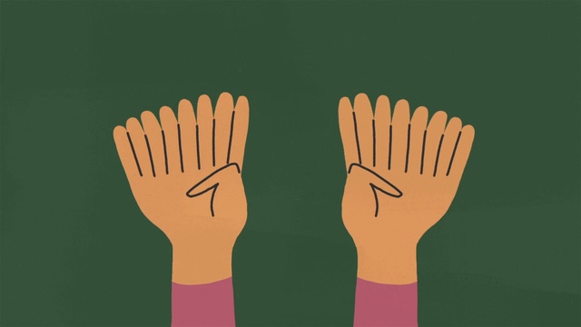 Video Reference: Finger, Hand, Glove, Gesture, Illustration, Fashion accessory, Personal protective equipment, Nail, Clothing, Cartoon, Drawing, Handwear, Child art, Text, Tableware, Design, Graphic