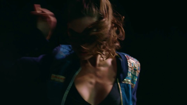 Video Reference: Hair, Black, Blue, Shoulder, Darkness, Light, Neck, Beauty, Arm, Joint