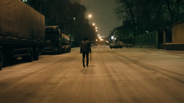 Video Reference: road, lane, mode of transport, night, path, light, morning, street light, atmosphere, road surface, Person