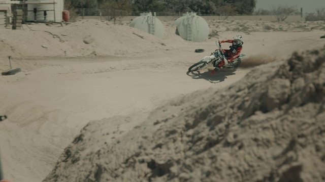 Video Reference: Sand, Soil, Geological phenomenon, Vehicle, Off-roading, Terrain, Extreme sport, Automotive wheel system, Bicycle motocross, Recreation