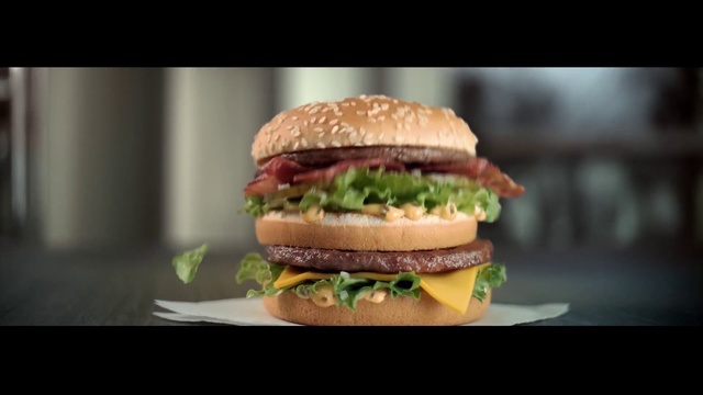 Video Reference: Food, Hamburger, Dish, Fast food, Big mac, Veggie burger, Cuisine, Junk food, Sandwich, Breakfast sandwich