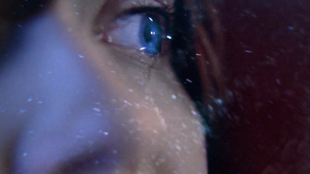 Video Reference: Face, Eye, Iris, Eyebrow, Blue, Close-up, Skin, Organ, Nose, Head