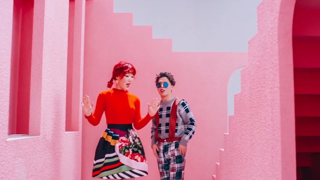 Video Reference: red, pink, fashion, dress, design, product, magenta, fashion design, Person