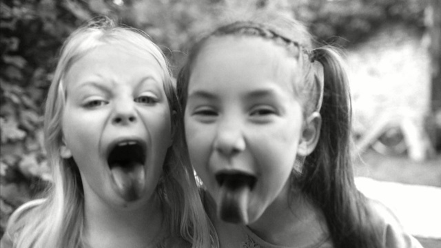 Video Reference: face, people, facial expression, person, black and white, smile, nose, emotion, child, laughter