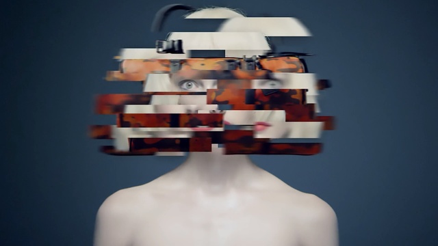 Video Reference: woman, face, cg, crazy, glitch