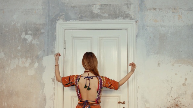 Video Reference: photograph, wall, girl, plaster, window
