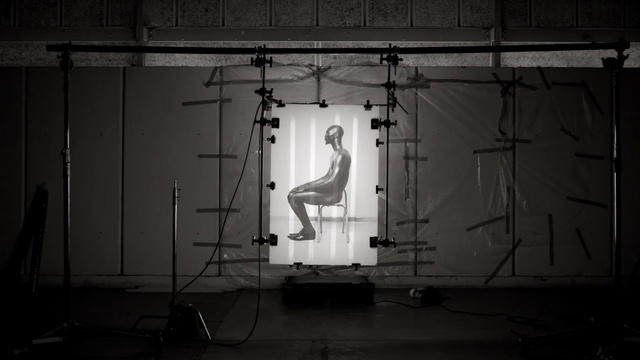 Video Reference: Black, Black-and-white, Monochrome, Monochrome photography, Darkness, Performance, Photography, Room, Architecture, Still life photography