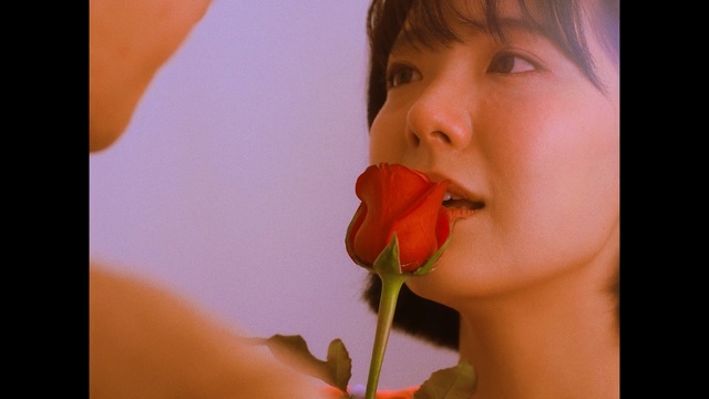 Video Reference: lip, flower, close up, mouth, girl, hand, finger, smile, petal, olfaction