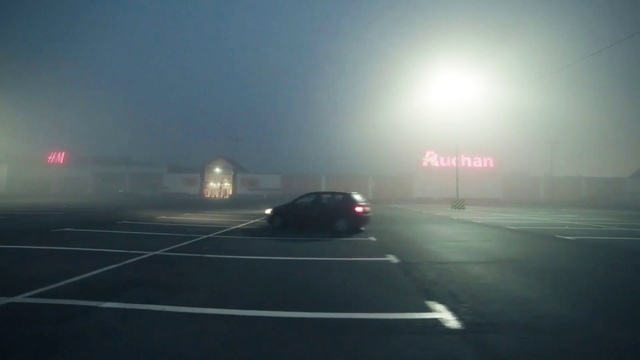 Video Reference: Atmospheric phenomenon, Sky, Mode of transport, Light, Atmosphere, Road, Lighting, Haze, Morning, Fog