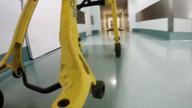 Video Reference: Yellow, Floor, Room, Flooring, Playground slide, Person