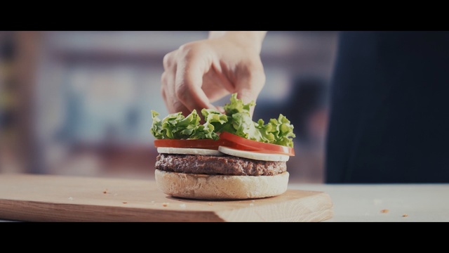 Video Reference: fast food, hamburger, sandwich, finger food, food, veggie burger, recipe