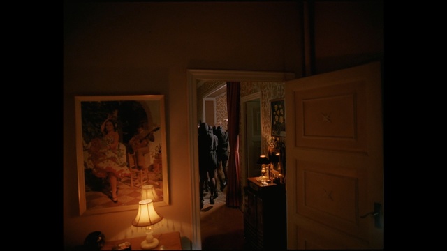 Video Reference: darkness, room, light, lighting, night, light fixture, tourist attraction, house, home, window