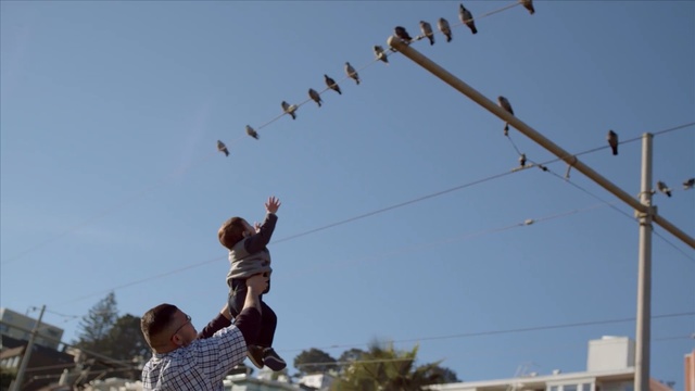 Video Reference: sky, recreation, fun, pole, tree, cloud, Person