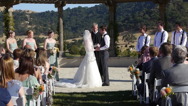 Video Reference: photograph, ceremony, event, wedding, groom, bride, tradition, dress, groom, wedding dress