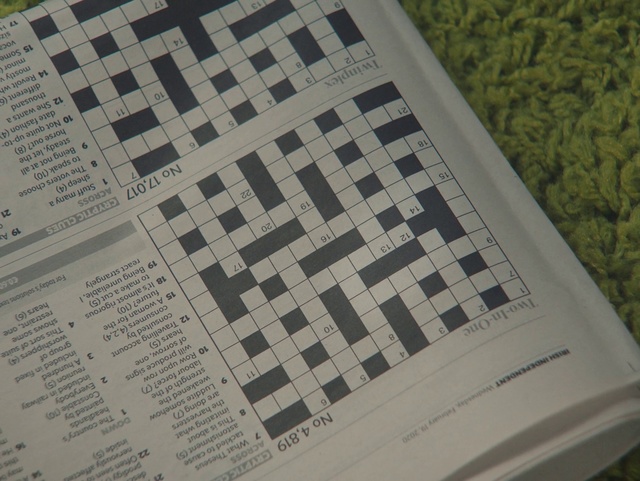 Video Reference: Text, Pattern, Crossword, Font, Design, Toy, Material property, Puzzle, Paper, Pattern