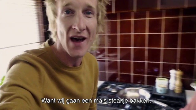 Video Reference: Hair, Face, Facial expression, Head, Nose, Forehead, Blond, Mouth, Photo caption, Room
