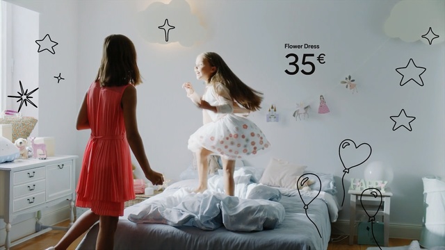 Video Reference: Room, Wall, Wallpaper, Furniture, Bedroom, Happy, Interior design, Person