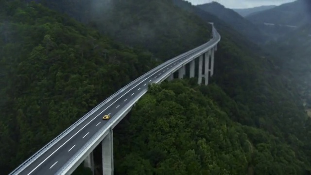 Video Reference: Bridge, Nature, Mountain pass, Fixed link, Road, Viaduct, Extradosed bridge, Highland, Suspension bridge, Infrastructure