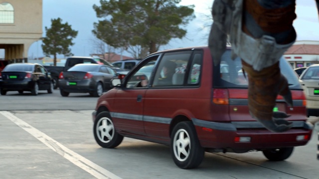 Video Reference: motor vehicle, vehicle, mode of transport, car, transport, road, automotive design, parking, city car, automotive exterior