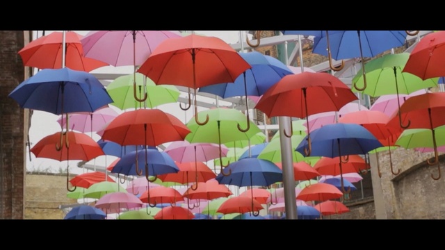 Video Reference: Umbrella, Fashion accessory, Sky, Person