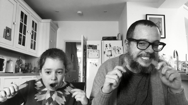 Video Reference: hair, glasses, white, photograph, black, man, facial expression, eyewear, person, vision care