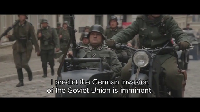Video Reference: Military, Army, Soldier, Troop, Mode of transport, Military organization, Military person, Military uniform, Infantry, Movie, Person, Outdoor, Photo, Child, Riding, Man, Group, People, Posing, Young, Small, Boy, Holding, Little, Street, Wearing, Woman, Motorcycle, Standing, White, Text, Screenshot, Clothing, Human face, Helmet
