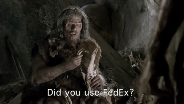 Video Reference: neanderthal, darkness, caving, human, film, mythology, fur, screenshot, Person