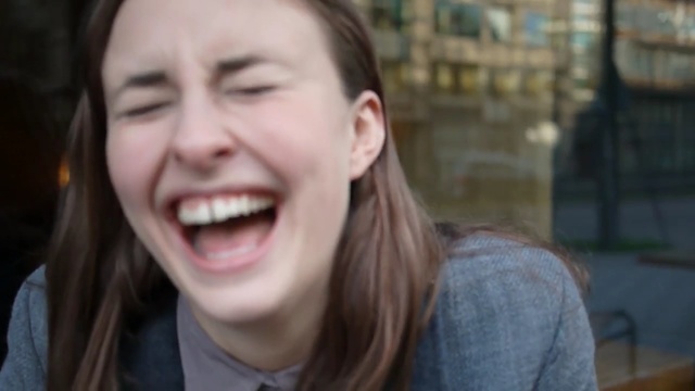 Video Reference: facial expression, smile, nose, emotion, cheek, girl, chin, laughter, tooth, mouth, Person