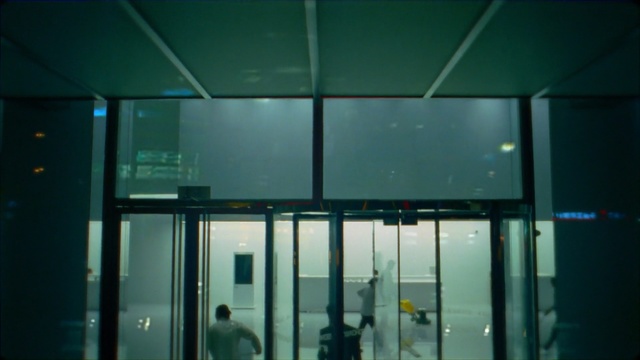 Video Reference: glass, architecture, light, technology, daylighting, ceiling, space, window, energy, Person