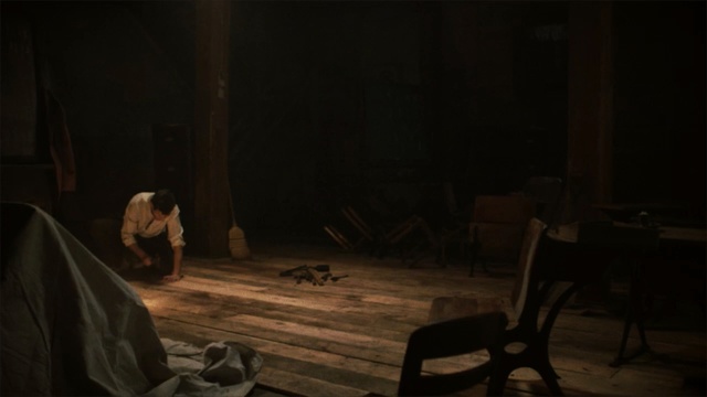 Video Reference: Scene, Darkness, Room, Drama, heater, Photography, Stage, Performance art, Theatrical scenery, Night