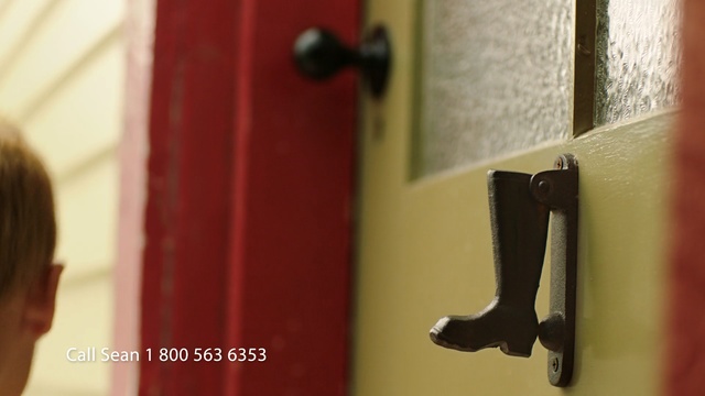 Video Reference: Red, Door handle, Wall, Room, Door, Lock