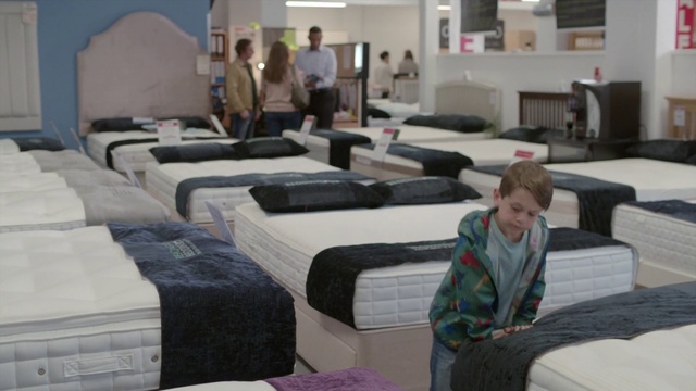 Video Reference: Bed, Furniture, Mattress, Bedroom, Room, Property, Bed frame, Bed sheet, Comfort, Interior design