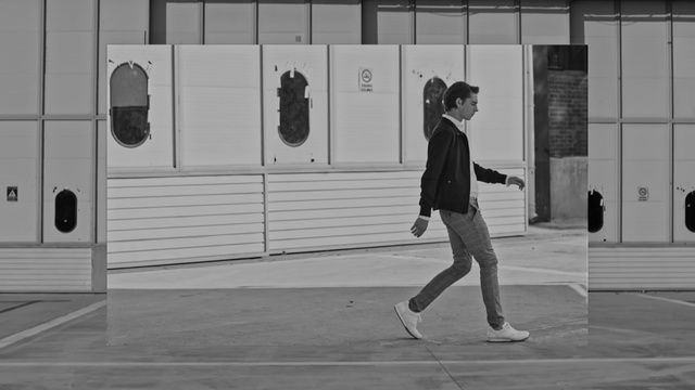 Video Reference: White, Black, Photograph, Standing, Black-and-white, Snapshot, Monochrome, Photography, Wall, Street