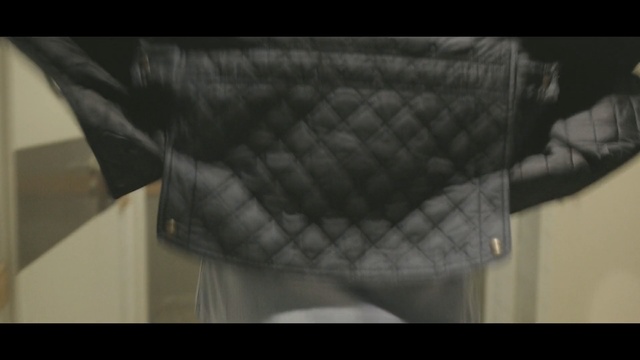 Video Reference: Black, Leather, Bag, Textile, Photography, Fashion accessory, Jacket, Handbag, Shirt, Sleeve