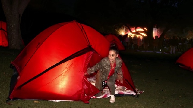 Video Reference: Tent, Red, Camping, Fun, Lighting, Recreation, Darkness, Leisure, Umbrella, Person