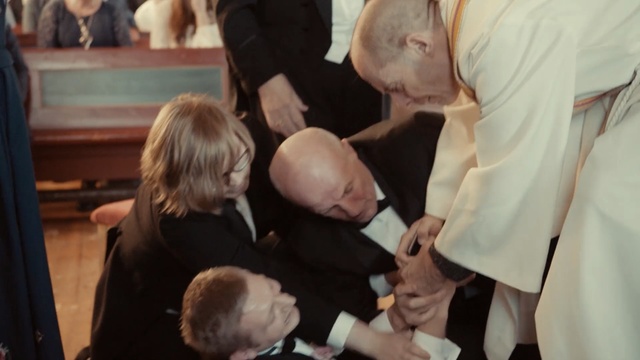 Video Reference: Event, Ceremony, Ritual, Baptism, Infant baptism, Hand, Child, Gesture, Person