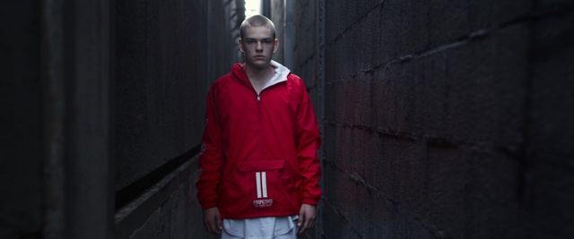 Video Reference: red, man, outerwear, standing, fashion, gentleman, darkness, Person