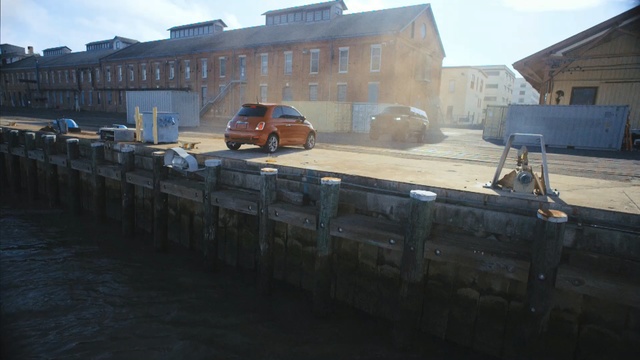 Video Reference: waterway, water, vehicle, reflection, dock, channel