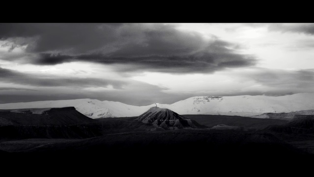 Video Reference: sky, white, highland, black, black and white, nature, cloud, monochrome photography, atmosphere, horizon