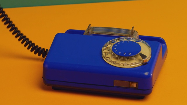 Video Reference: Blue, Yellow, Electric blue, Technology, Telephone, Corded phone