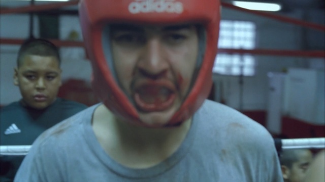 Video Reference: goggles, helmet, portrait, crash helmet, face, headdress, person, clothing, smiling, smile, attractive, happy, adult