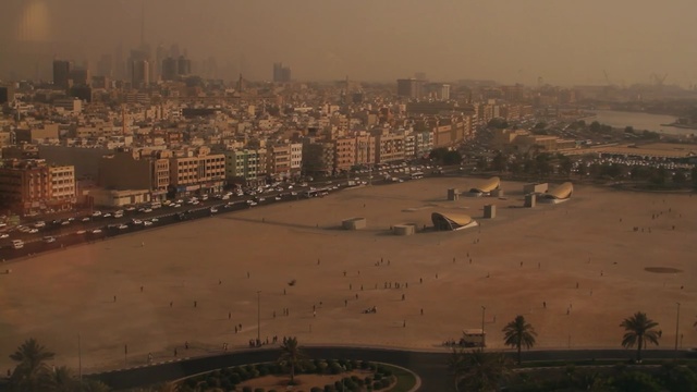 Video Reference: city, urban area, cityscape, suburb, skyline, metropolis, residential area, aerial photography, sky, haze, Person