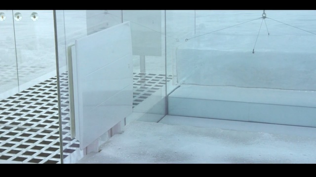 Video Reference: wall, property, architecture, structure, daylighting, floor, glass, line, product, handrail, Person