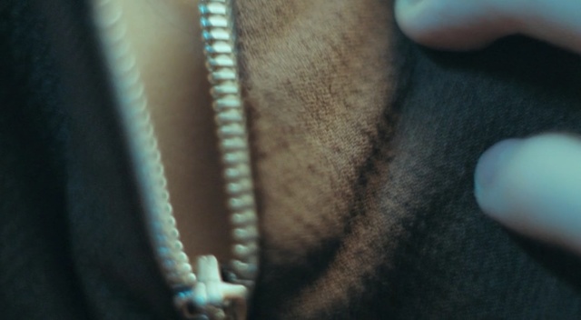 Video Reference: blue, skin, close up, chin, hand, finger, mouth, arm, neck, turquoise, Person