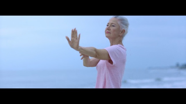 Video Reference: sky, shoulder, water, hand, standing, joint, fun, girl, arm, happiness, Person