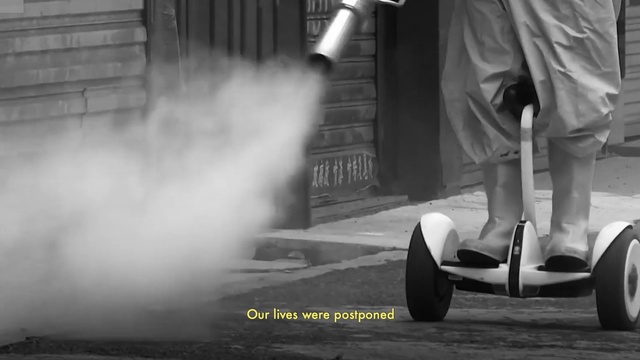 Video Reference: Vehicle, Wheel, Tire, Automotive wheel system, Black-and-white, Automotive tire, Photography, Kick scooter